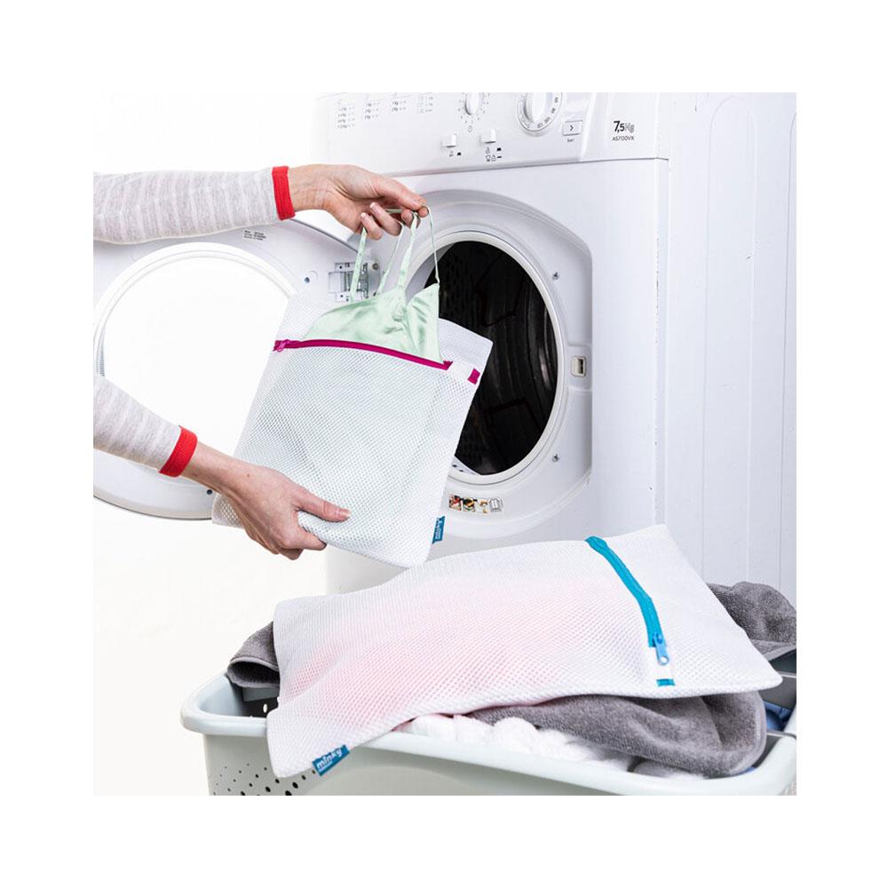 Minky Delicates Wash Bag 2 Pack - White