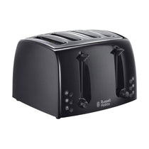 Russell Hobbs Textures 4 Slice Toaster With Extra Wide Slots 850W - Black