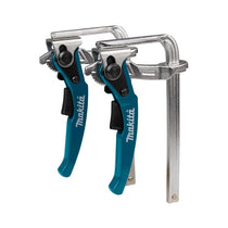 Makita Quick Release Clamp Set For Guide Rail 2 Pieces - Blue
