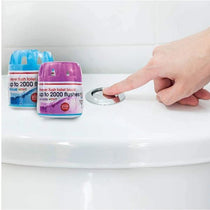 Ecozone Forever Flush 2000 Purple Toilet Block Cleans With Every Flush Twin Pack