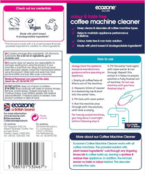 Ecozone Coffee Machine Cleaner & Descaler Cleans & Protects - 500ml
