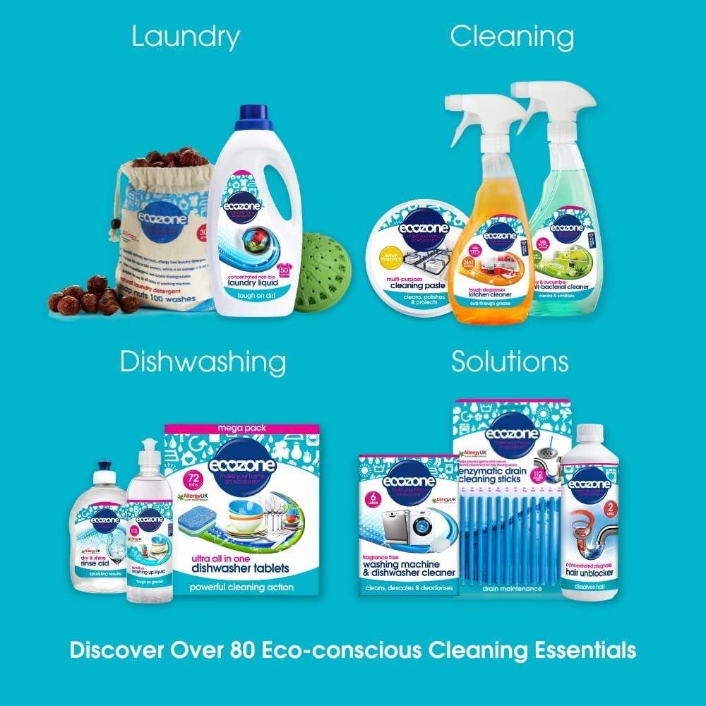 Ecozone Coffee Machine Cleaner & Descaler Cleans & Protects - 500ml
