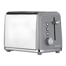Daewoo Kensington 2 Slice Toaster Stainless Steel 870W - Grey