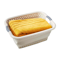 Tower Collapsible Laundry Basket With Pop-Up Design Large 16 Litres Capacity - Latte