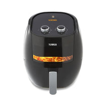 Tower Vortx Vizion Manual Air Fryer With Rapid Air Circulation 1800W 7 Litre - Black