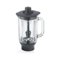 Kenwood Thermoresist Glass Blender Attachment With Stir Stick 1.6 Litres - Black