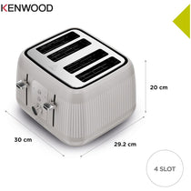Kenwood Dawn 4 Slice Toaster With 5 Browning Settings 1800W - Oatmeal Cream