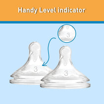 Dr Browns Options+ Level 3 Narrow Neck Teat 2 Pack 6 Months+ - Transparent