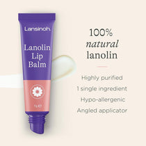 Lansinoh HPA Lanolin Lip Balm 7g Soothes & Protects Dry & Cracked Lips Actively Moisturises - Clear