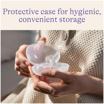 Lansinoh Contact Nipple Shields With Protective Case 24mm 2 Pack - Transparent