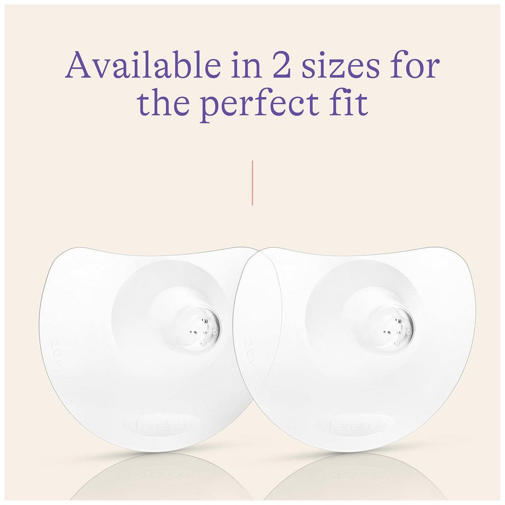 Lansinoh Contact Nipple Shields With Protective Case 24mm 2 Pack - Transparent