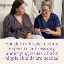 Lansinoh Contact Nipple Shields With Protective Case 24mm 2 Pack - Transparent