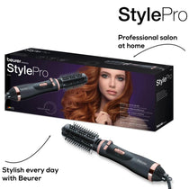 Beurer HT 80 Rotating Hot Air Brush With Ceramic Coating & 2 Heat Settings 1000W With 2 Attachments - Black