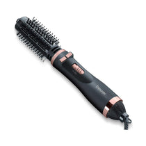 Beurer HT 80 Rotating Hot Air Brush With Ceramic Coating & 2 Heat Settings 1000W With 2 Attachments - Black
