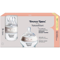 Tommee Tippee Closer To Nature Natural Start Anti-Colic Baby Bottle 150ml 0+ Months - Pack of 3
