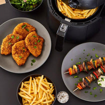 Swan Stealth Manual Air Fryer With Adjustable Temperature & 60 Minute Timer 1500W 4.7 Litres - Black