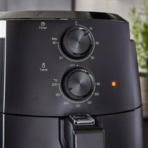 Swan Stealth Manual Air Fryer With Adjustable Temperature & 60 Minute Timer 1500W 4.7 Litres - Black