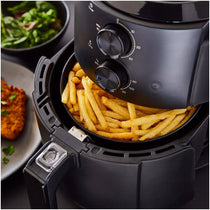 Swan Stealth Manual Air Fryer With Adjustable Temperature & 60 Minute Timer 1500W 4.7 Litres - Black
