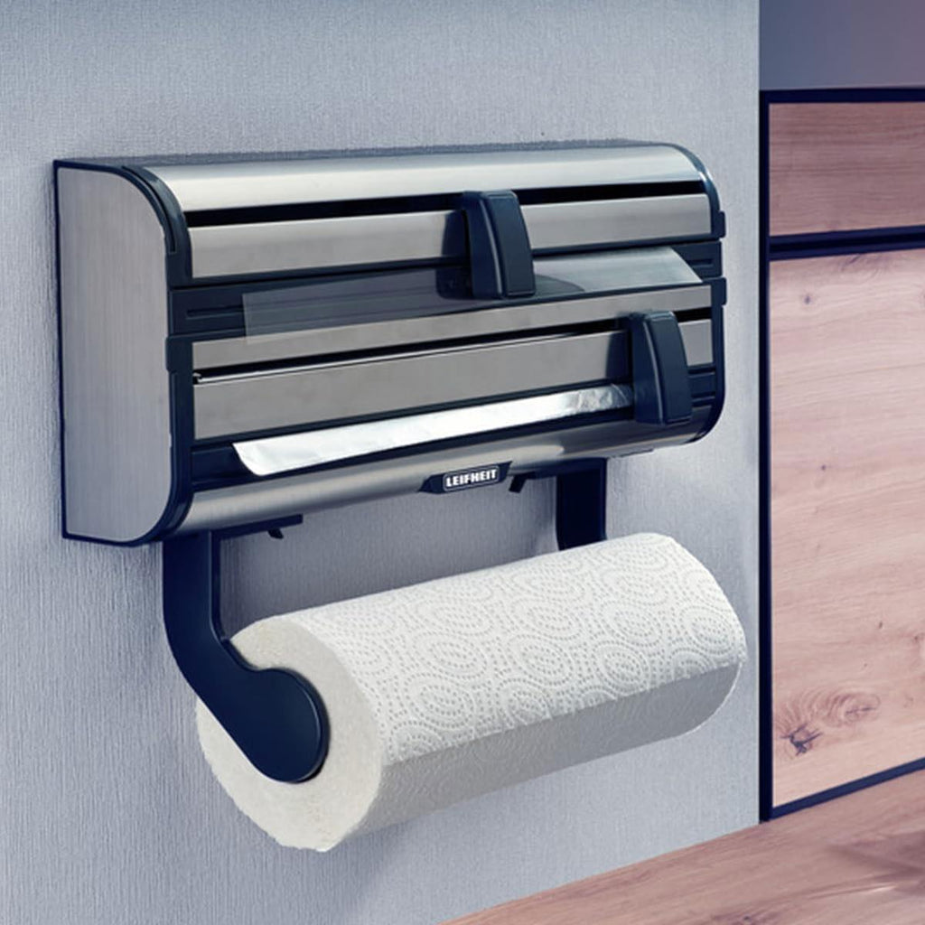 Leifheit Parat Royal II Wall Mounted Kitchen Roll Holder Stainless Steel - Silver