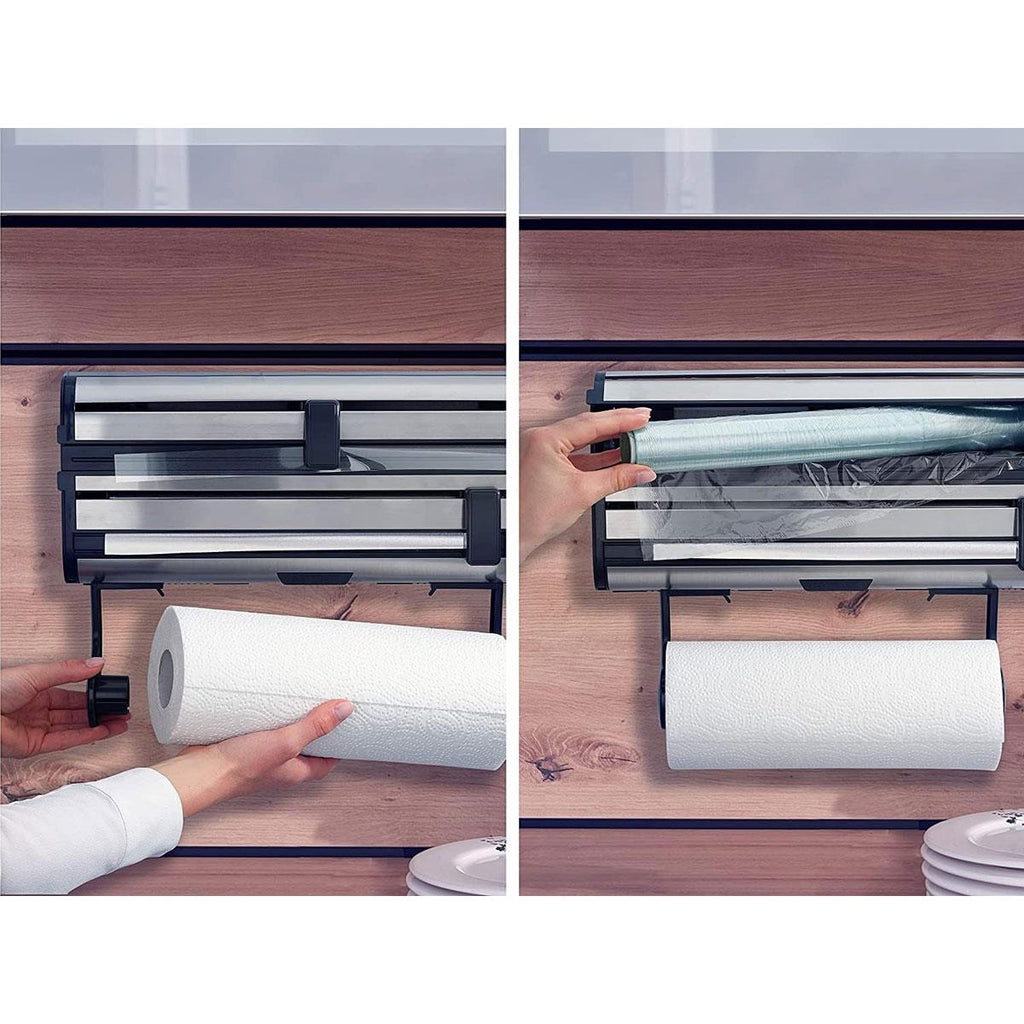Leifheit Parat Royal II Wall Mounted Kitchen Roll Holder Stainless Steel - Silver