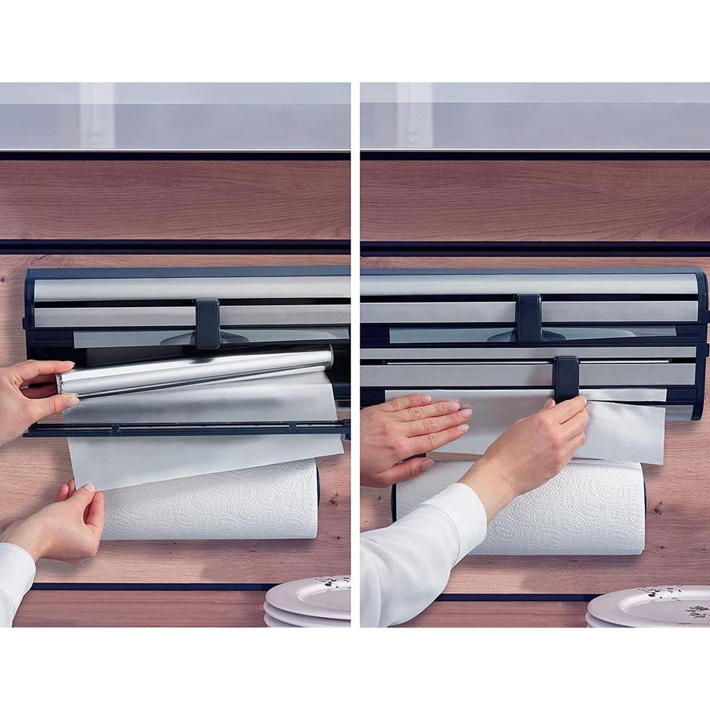 Leifheit Parat Royal II Wall Mounted Kitchen Roll Holder Stainless Steel - Silver