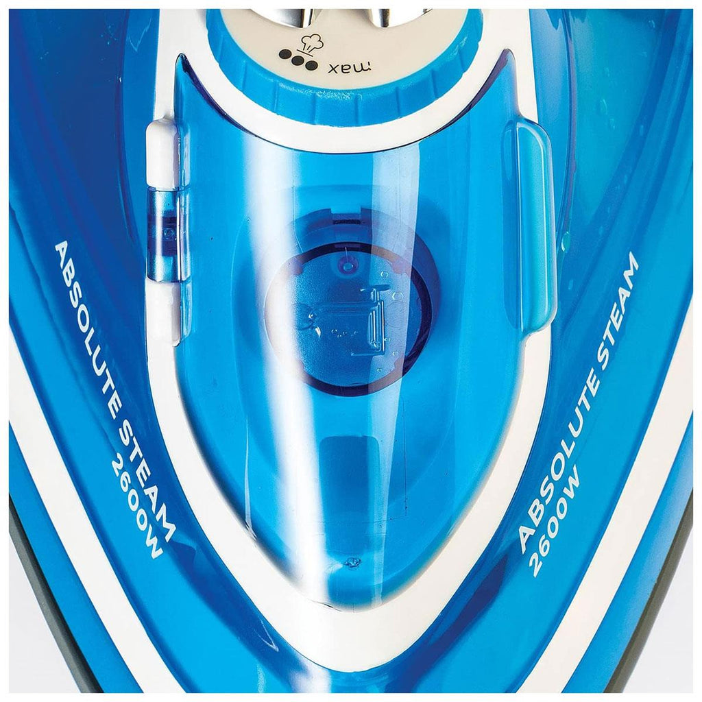 Russell Hobbs Absolute Steam Iron With Anti-Calc & Self Clean Functions 2600W - Blue/White