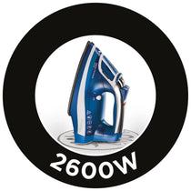 Russell Hobbs Absolute Steam Iron With Anti-Calc & Self Clean Functions 2600W - Blue/White