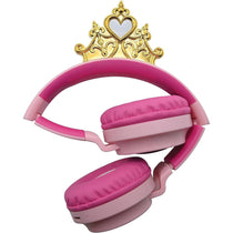 Lexibook Disney Princess 3D Design Bluetooth Headphones With Princess Crown - Pink