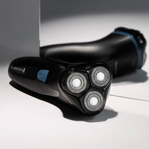 Remington R1 Style Series Mens Electric Rotary Shaver Dual Track Blades - Black