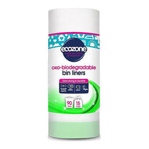 Ecozone Biodegradable Bin Liners 15 Bags Per Roll - 90 Liners