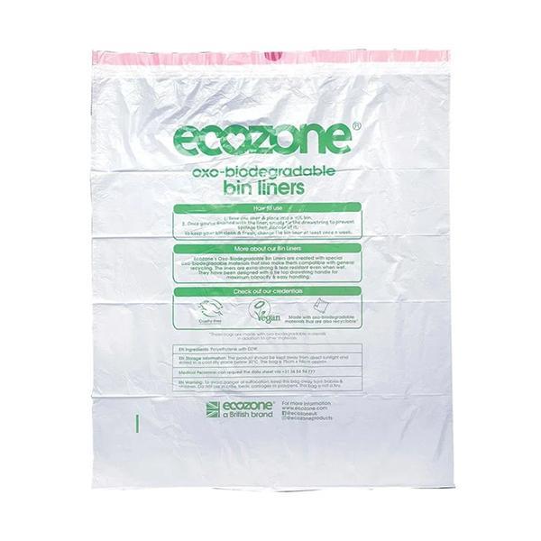 Ecozone Biodegradable Bin Liners 15 Bags Per Roll - 90 Liners