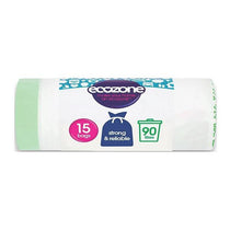 Ecozone Biodegradable Bin Liners 15 Bags Per Roll - 90 Liners