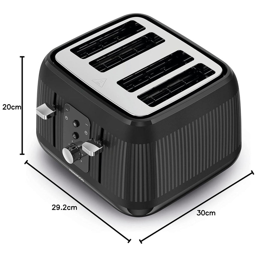 Kenwood Dawn 4 Slice Toaster With 5 Browning Settings 1800W - Midnight Black