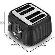 Kenwood Dawn 4 Slice Toaster With 5 Browning Settings 1800W - Midnight Black