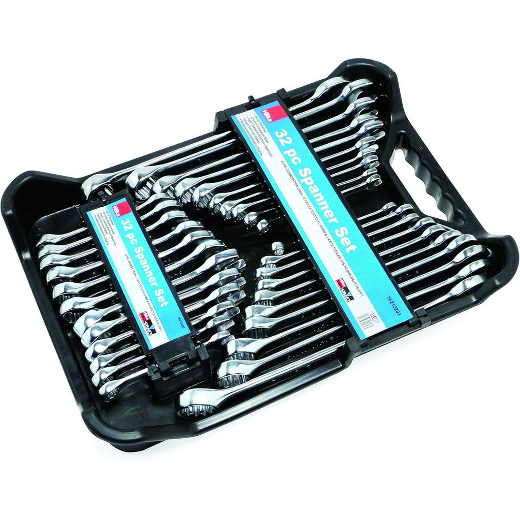 Hilka Tools AF/Metric Combination Spanner Set - 32 Pieces