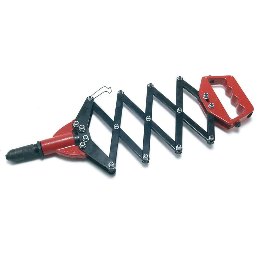 Hilka Tools 32 Inch Lazy Tong Riveter With Extending Arms - Red/Black
