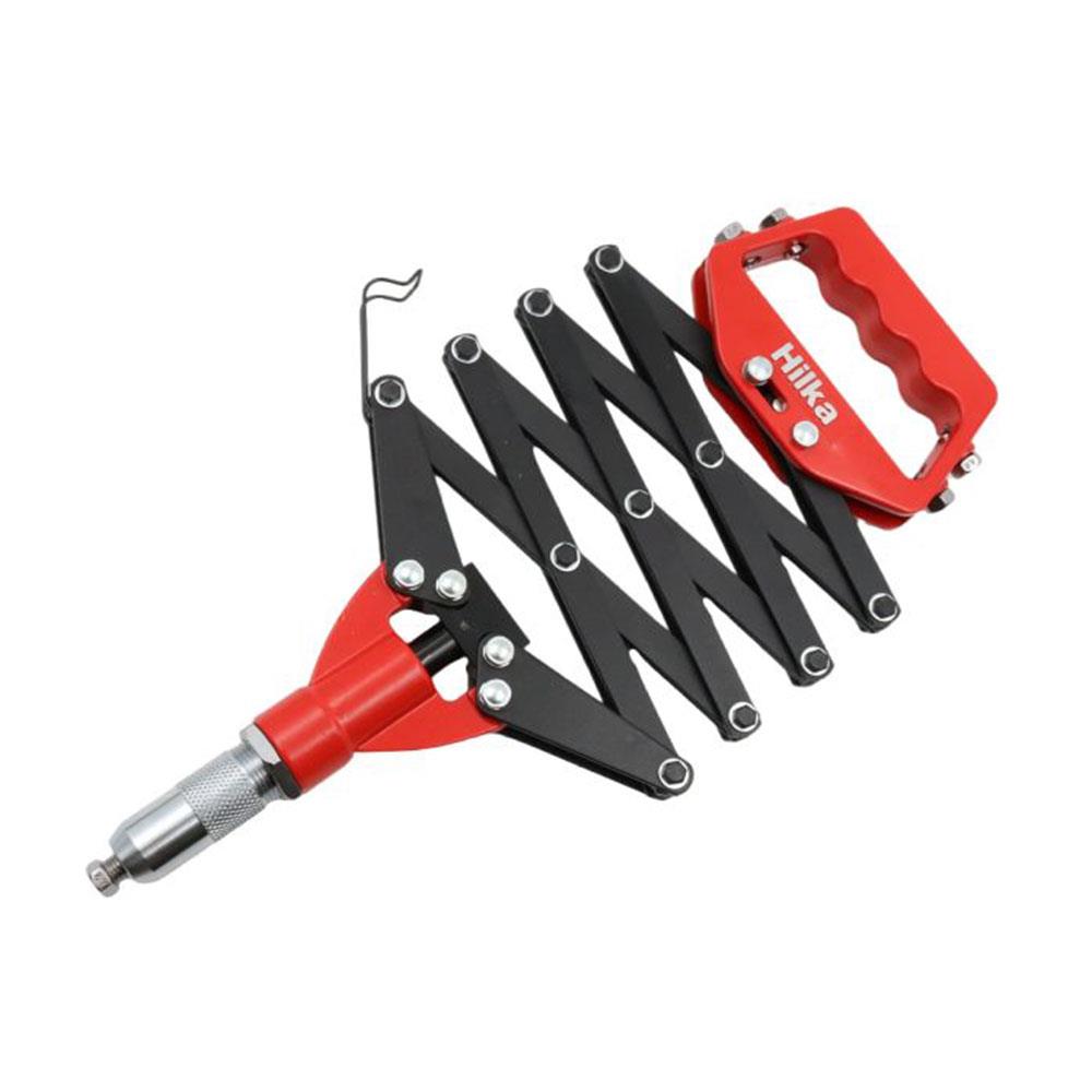 Hilka Tools 32 Inch Lazy Tong Riveter With Extending Arms - Red/Black