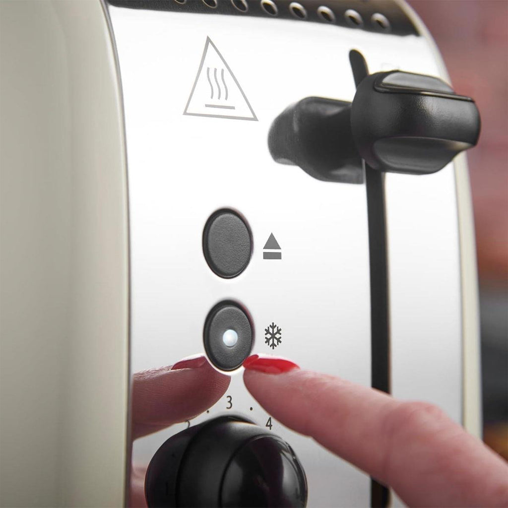 Russell Hobbs 2 Slice Toaster Stainless Steel 1670W - Cream