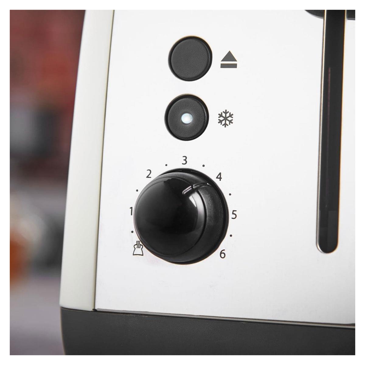 Russell Hobbs 2 Slice Toaster Stainless Steel 1670W - Cream