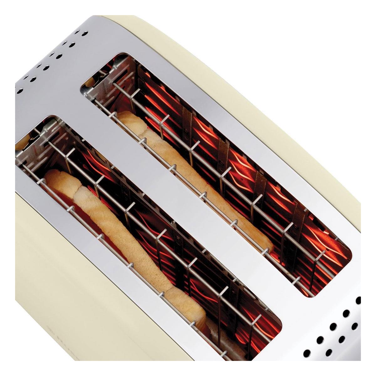 Russell Hobbs 2 Slice Toaster Stainless Steel 1670W - Cream