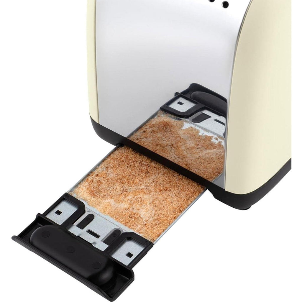 Russell Hobbs 2 Slice Toaster Stainless Steel 1670W - Cream