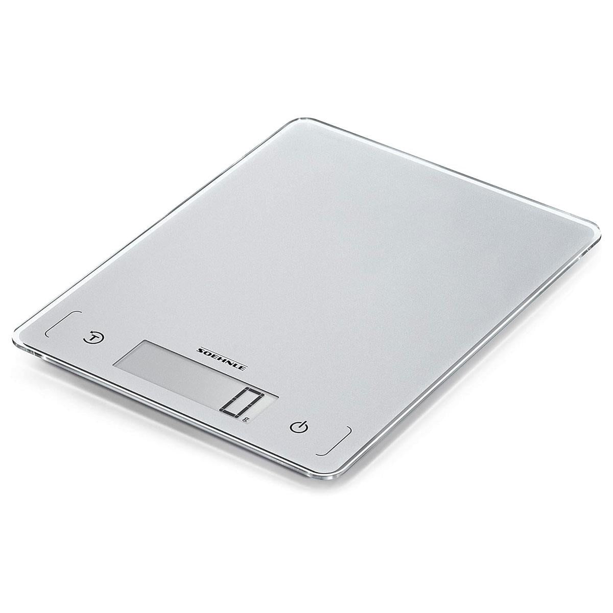Soehnle Page Comfort 300 Slim Digital Kitchen Scale Weighs To 10kg - Silver