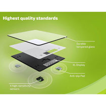 Soehnle Page Comfort 300 Slim Digital Kitchen Scale Weighs To 10kg - Silver