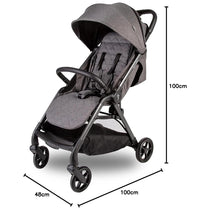 Red Kite Push Me Koko Compact Stroller Baby Pushchairs - Slate
