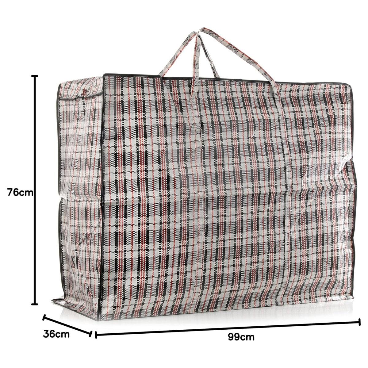 Orwell PVC Laundry Bag Super Jumbo Rectangular With Handle 99L x 76W x 36H cm - White
