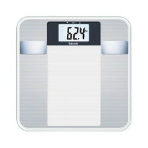 Beurer Diagnostic Bathroom Scales With BMI Full-Body Analysis & XL LCD Display Up To 150kg Weight Capacity - Transparant