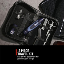Remington Hygiene Travel Kit 13 Piece Grooming & Trimming Set Black