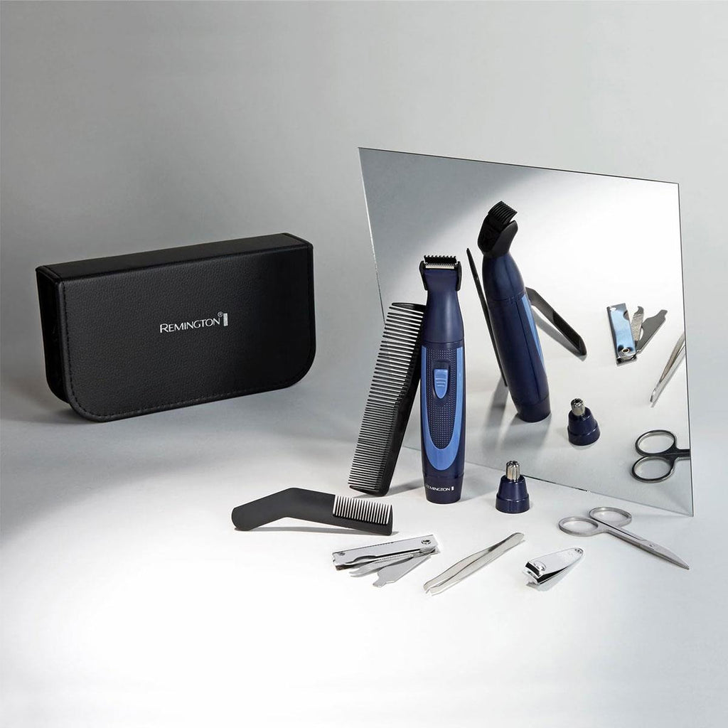 Remington Hygiene Travel Kit 13 Piece Grooming & Trimming Set Black