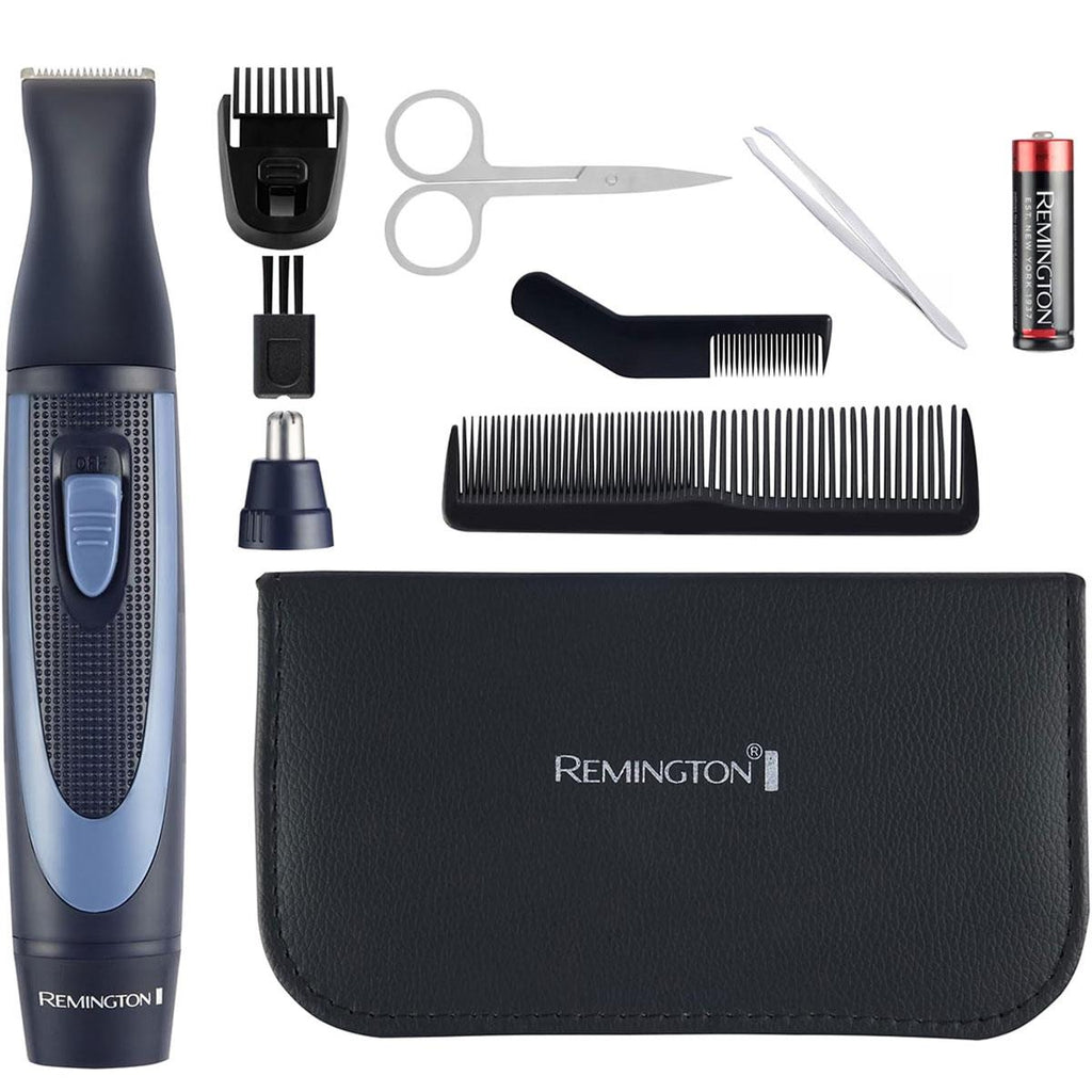 Remington Hygiene Travel Kit 13 Piece Grooming & Trimming Set Black