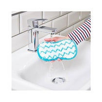 Minky Microfibre Cloth Anti-Bacterial Bathroom Cleaning Pad Scourer - Blue